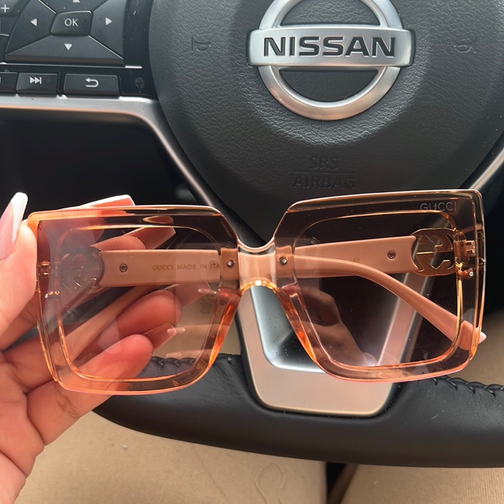 Pink Gucci glasses , bought but never worn.